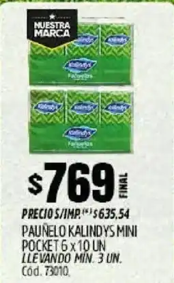 Supermercados Yaguar Kalindys paunelo mini pocket oferta