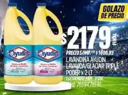 Supermercados Yaguar Ayudín lavandina lavanda/glaciar triple poder oferta
