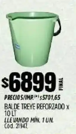 Supermercados Yaguar Balde treye reforzado oferta