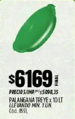 Supermercados Yaguar Palangana treye oferta