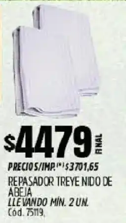 Supermercados Yaguar Repasador treye nido de abeja oferta