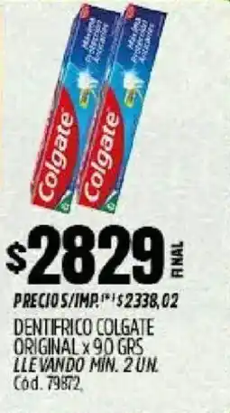 Supermercados Yaguar Colgate dentifrico original oferta