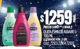 Supermercados Yaguar Algabo quita esmalte oferta