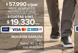 Carrefour Maxi Tex mocasin gamuza oferta