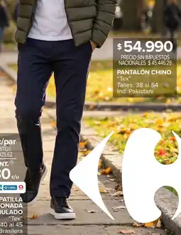 Carrefour Maxi Tex pantalón chino oferta