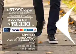 Carrefour Maxi Tex zapatilla acordonada casual granulado oferta