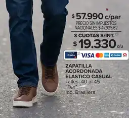 Carrefour Maxi Tex zapatilla elástico casual oferta