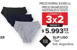 Carrefour Maxi Tex slip liso oferta