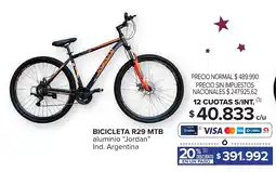 Carrefour Maxi Jordan bicicleta r29 mtb aluminio oferta