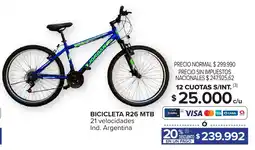 Carrefour Maxi Bicicleta r26 mtb oferta