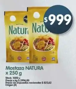 Supermercados Buenos Días Natura mostaza oferta