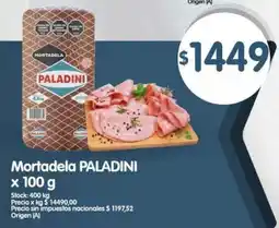 Supermercados Buenos Días Paladini mortadela oferta