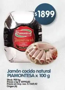 Supermercados Buenos Días Piamontesa jamón cocido natural oferta