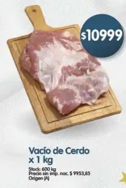 Supermercados Buenos Días Vacío de cerdo oferta