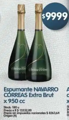 Supermercados Buenos Días Navarro correas espumante extra brut oferta
