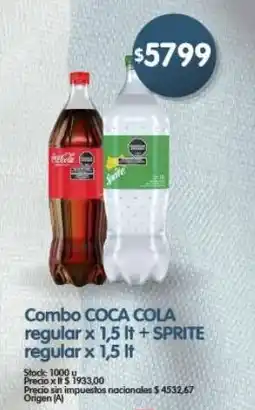 Supermercados Buenos Días Coca cola combo regular oferta