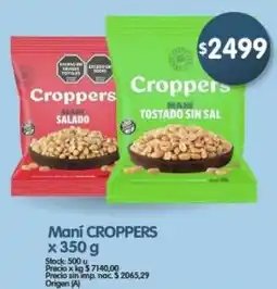 Supermercados Buenos Días Croppers mani oferta