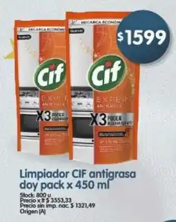 Supermercados Buenos Días Cif limpiador antigrasa doy pack oferta