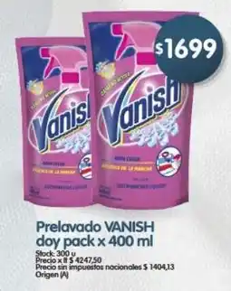 Supermercados Buenos Días Vanish prelavado doy pack oferta