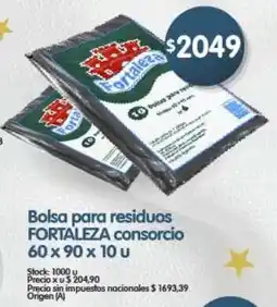 Supermercados Buenos Días Fortaleza bolsa para residuos consorcio oferta
