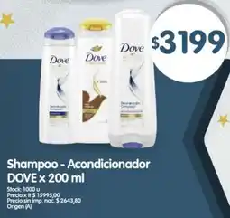 Supermercados Buenos Días Dove shampoo-acondicionador oferta