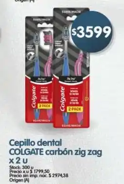 Supermercados Buenos Días Colgate cepillo dental carbón zig zag oferta