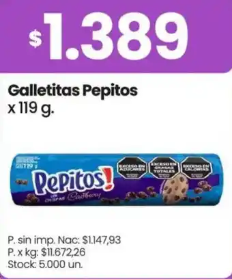 Changomas Pepitos galletitas oferta