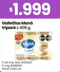 Changomas Maná galletitas tripack oferta