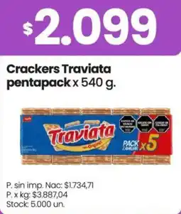 Changomas Traviata crackers pentapack oferta