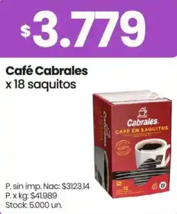 Changomas Cabrales café oferta