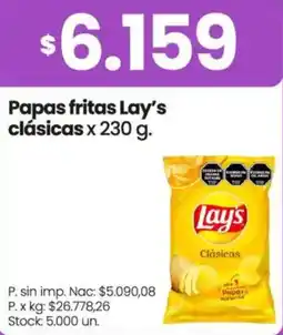 Changomas Lay's papas fritas clásica oferta