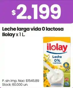 Changomas Ilolay leche larga vida o lactosa oferta