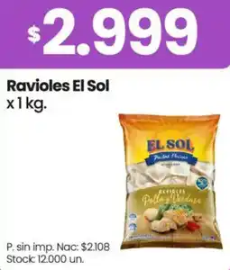 Changomas El sol ravioles oferta