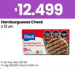 Changomas Check hamburguesas oferta