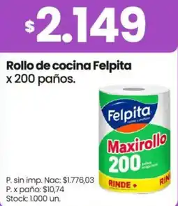 Changomas Felpita rollo de cocina oferta