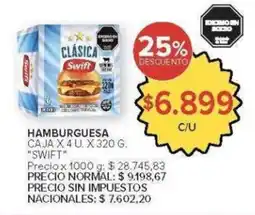 Carrefour Swift hamburguesa caja oferta
