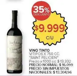 Carrefour Saint felicien vino tinto vitipos oferta