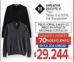 Carrefour Tex sweater tex escote v oferta