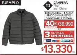Carrefour Tex campera oferta
