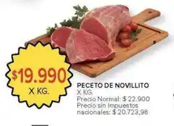 Carrefour Peceto de novillito oferta