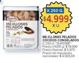 Carrefour Superbe mejillones pelados cocidos congelados oferta