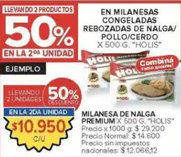 Carrefour Holis milanesa de nalga premium oferta