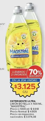 Carrefour Magistral detergente ultra limón botella oferta