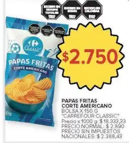Carrefour Carrefour classic papas fritas corte americano oferta