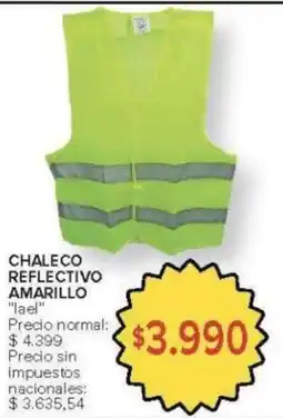 Carrefour Lae chaleco reflectivo amarillo oferta