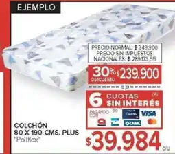 Carrefour Poliflex colchón plus oferta