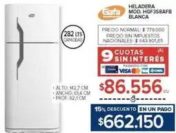 Carrefour Gafa heladera blanca oferta