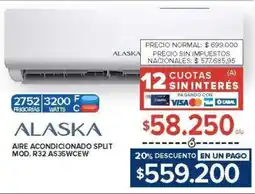 Carrefour Alaska aire acondicionado split oferta