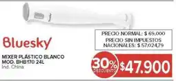Carrefour Bluesky mixer plástico blanco oferta