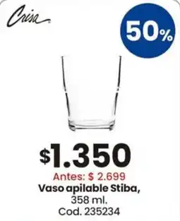Coto Vaso apilable stiba oferta